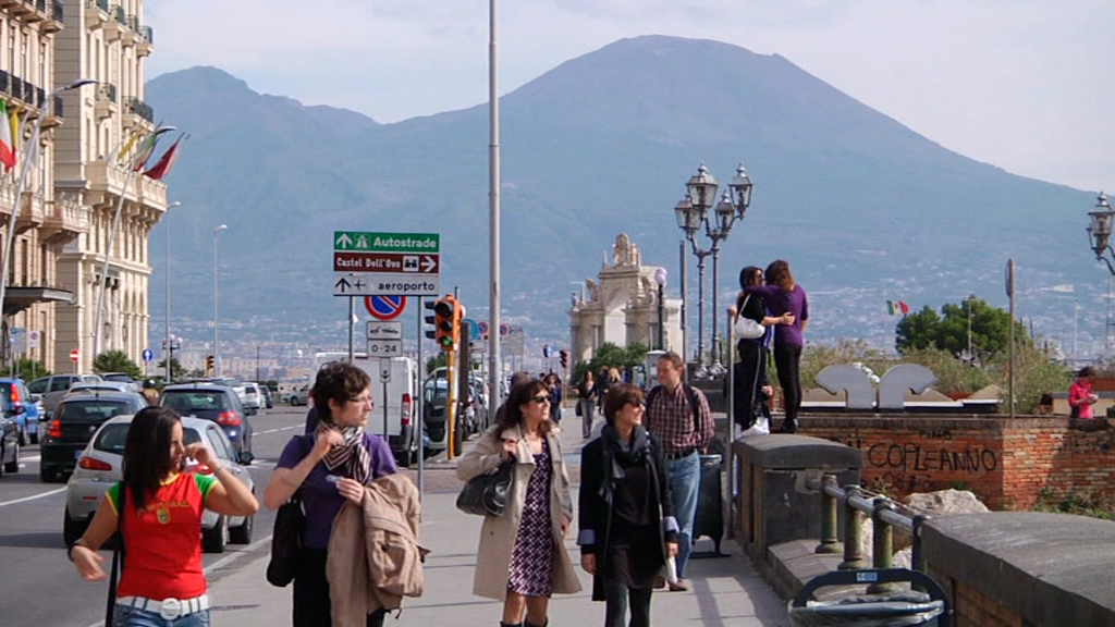 Menschen in Neapel
